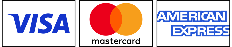 Visa, Mastercard, American Express